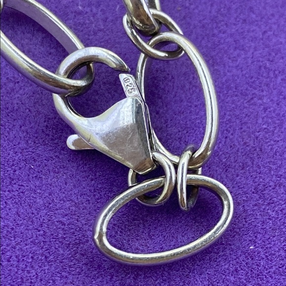 💛 Elegant 925 Silver Chain Bracelet - Picture 2 of 5